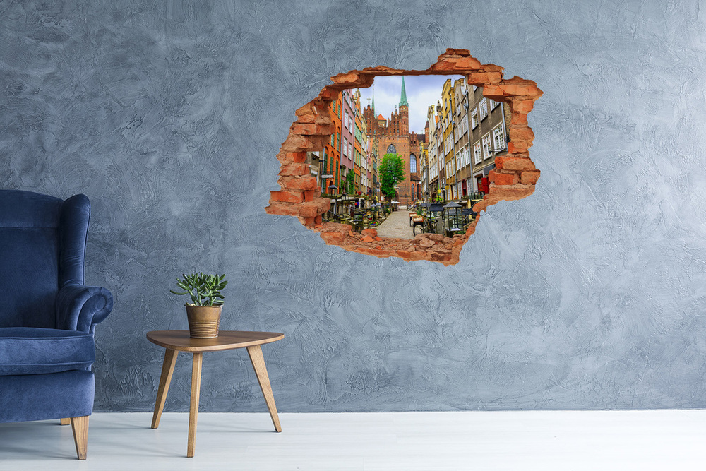 Fototapeta dziura na ścianę Gdańsk Polska