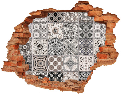 Fototapeta dziura na ścianę Ceramiczne płytki