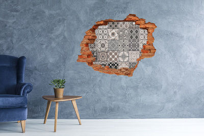 Fototapeta dziura na ścianę Ceramiczne płytki