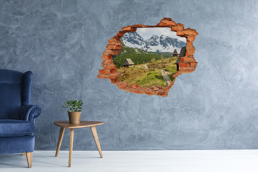 Dziura 3d w ścianie na ścianę Hale Tatry