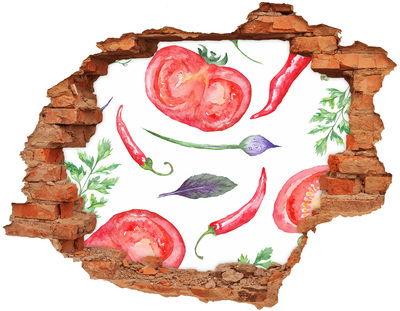Samoprzylepna naklejka Pomidor i przyprawy