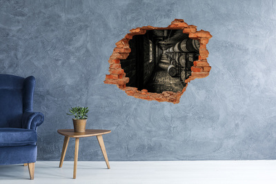 Fototapeta dziura na ścianę 3d Beczki Burbon