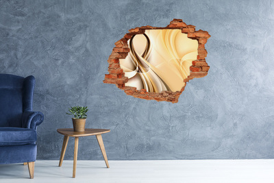 Dziura 3d fototapeta naklejka Abstrakcja fale