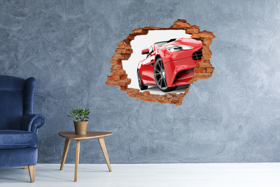 Foto zdjęcie dziura na ścianę Sportowy samochód