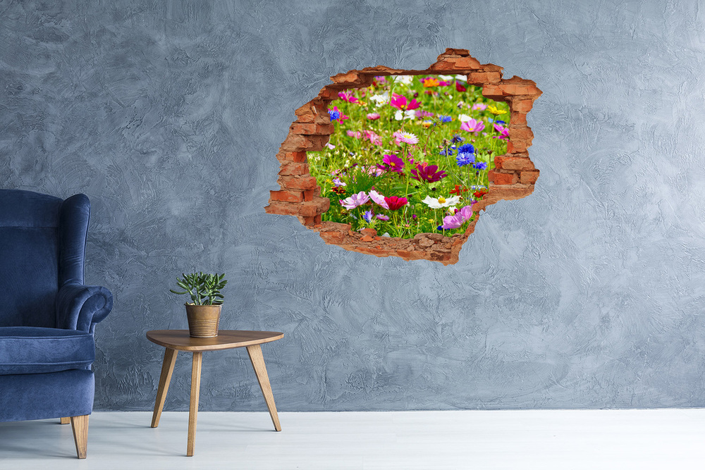 Samoprzylepna naklejka fototapeta Polne kwiaty