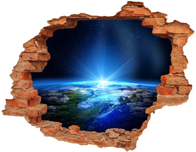 Foto zdjęcie dziura na ścianę Planeta Ziemia