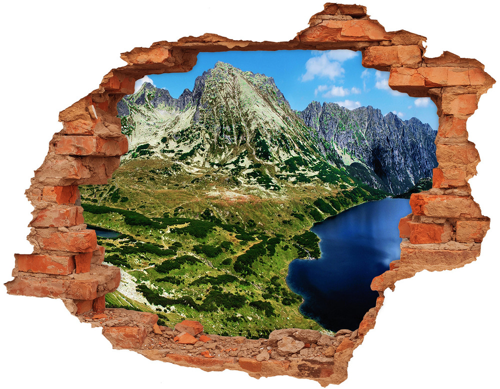 naklejka fototapeta 3D widok Dolina w górach