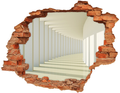 Fototapeta dziura na ścianę 3d naklejka Korytarz