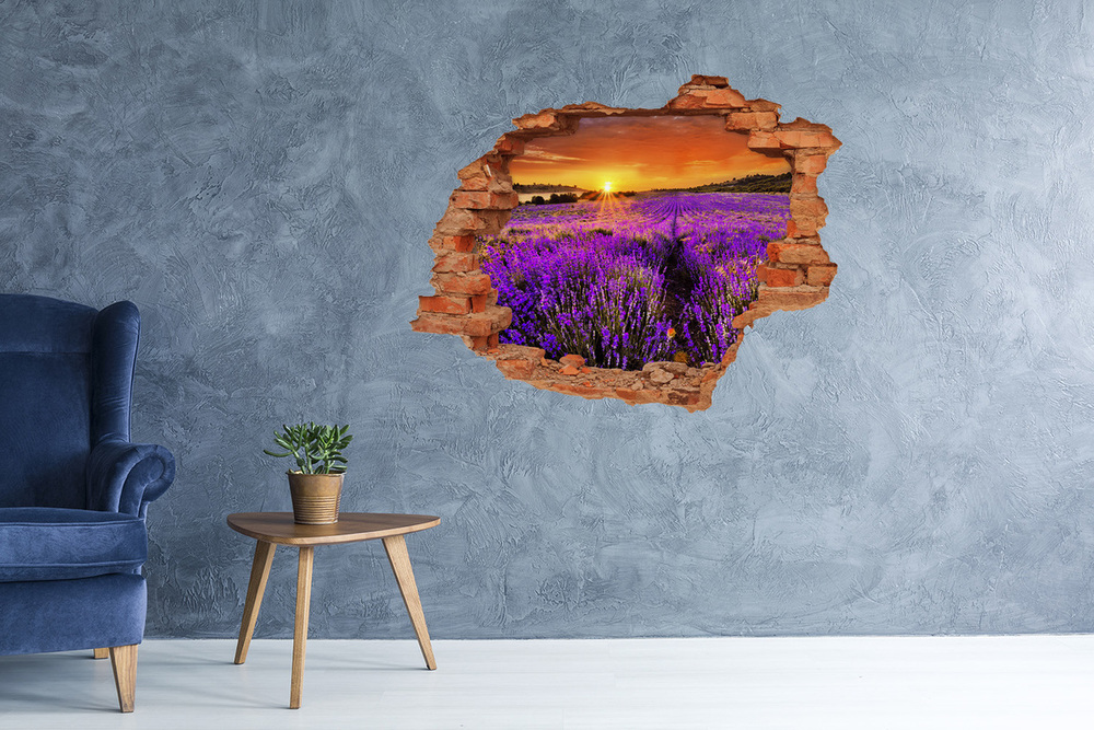 naklejka fototapeta 3D widok Pole lawendy