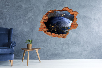 Foto zdjęcie dziura na ścianę Planeta Ziemia