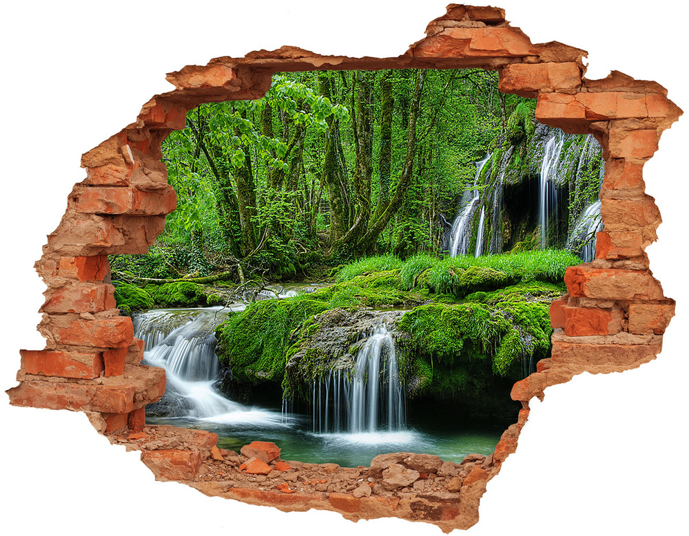 Samoprzylepna dziura na ścianę naklejka Kaskady
