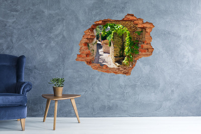 Fototapeta dziura na ścianę 3d Urokliwa uliczka