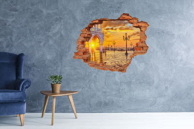 Fototapeta dziura na ścianę 3d Wenecja Włochy