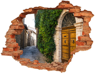 Fototapeta dziura na ścianę 3d Urokliwa uliczka