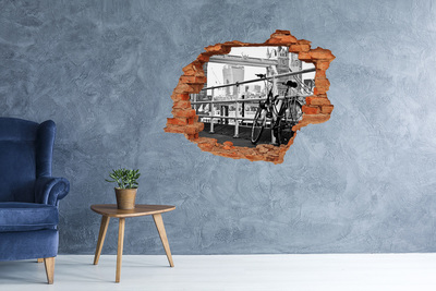 Fototapeta dziura na ścianę 3d Rower w Londynie