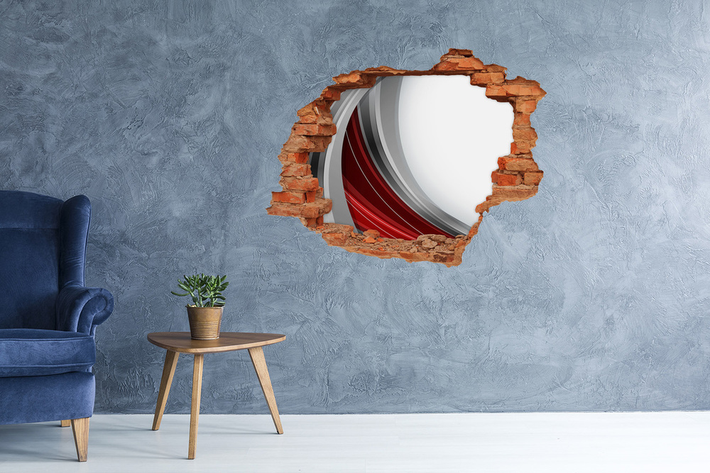 Dziura 3d fototapeta na ścianę naklejka Fale tło