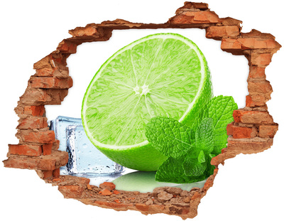Samoprzylepna naklejka Limonka z lodem