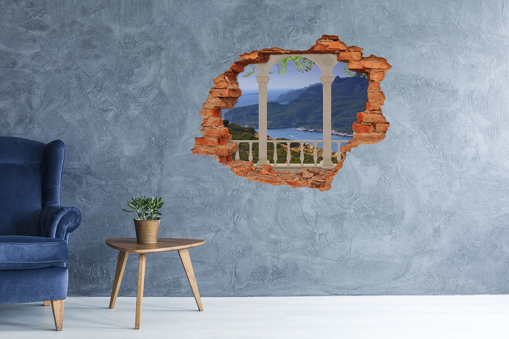 Fototapeta dziura na ścianę 3d Widok na zatokę