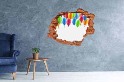 Fototapeta dziura na ścianę Kolorowe balony