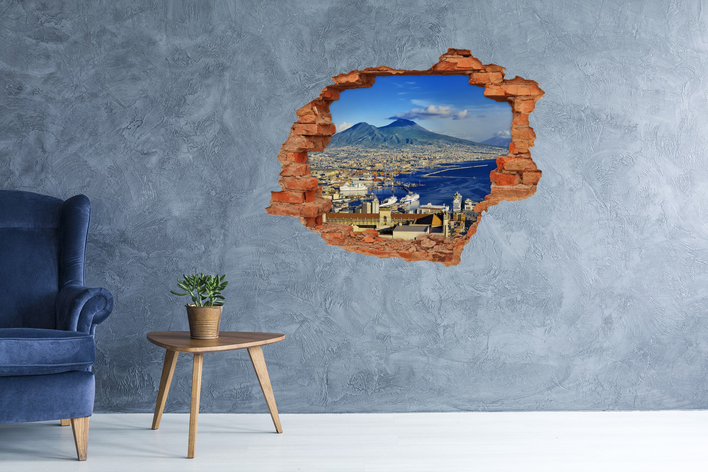 Fototapeta dziura na ścianę 3d Neapol Włochy