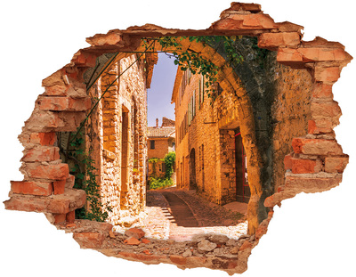 Fototapeta dziura na ścianę 3d Urocza uliczka