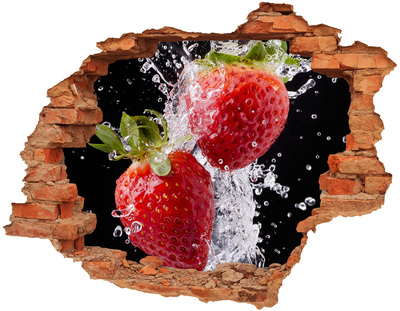 Samoprzylepna naklejka Truskawki i woda
