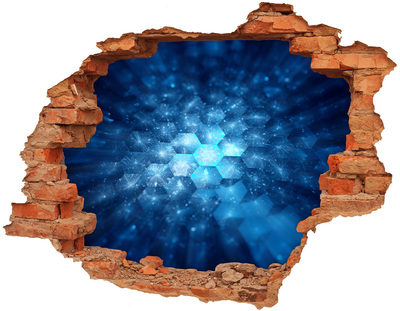 Dziura 3d fototapeta naklejka Kryształy