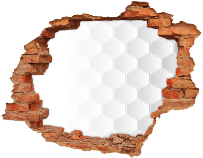 Dziura 3d fototapeta naklejka Sześciokąty tło
