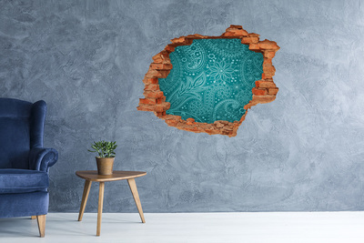 Dziura 3d fototapeta naklejka Ornamenty