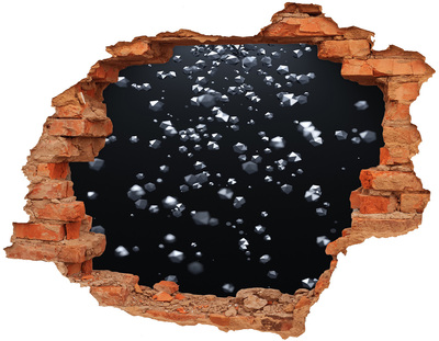 Samoprzylepna dziura na ścianę Abstrakcja 3D