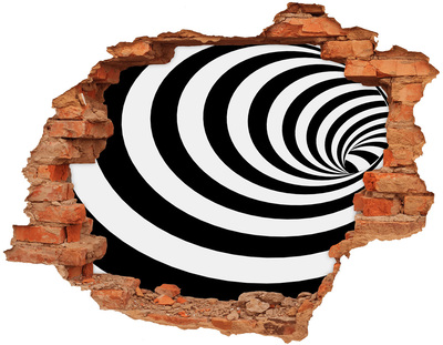 Samoprzylepna dziura naklejka Spirala w paski