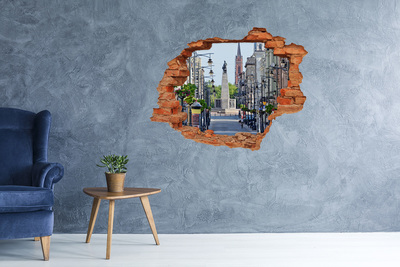 Fototapeta dziura na ścianę 3d Łódź Polska