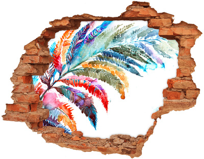 Samoprzylepna dziura na ścianę Kolorowe pióro