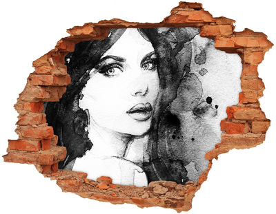 Fototapeta dziura na ścianę Kobieta portret
