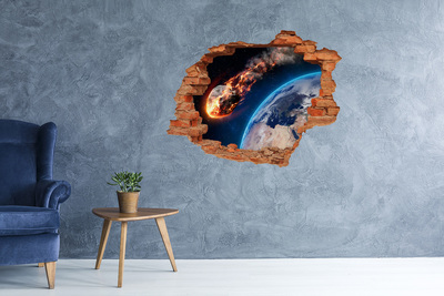 Foto zdjęcie dziura na ścianę Spadający meteor
