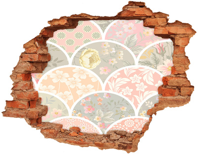 Naklejka dziura na ścianę Ornamenty