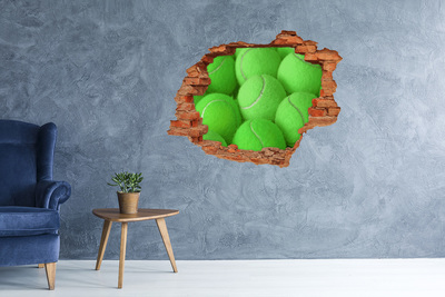 Naklejka 3D dziura na ścianę Kwiecisty wzór