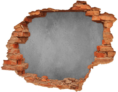 Dziura 3d fototapeta naklejka Iguana