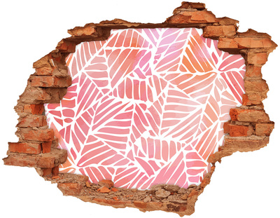 Samoprzylepna dziura na ścianę Zachód słońca morze