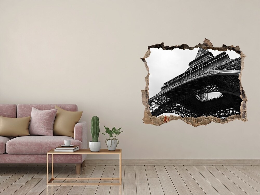 Fototapeta dziura na ścianę Wieża Eiffla Paryż