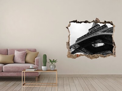 Fototapeta dziura na ścianę Wieża Eiffla Paryż
