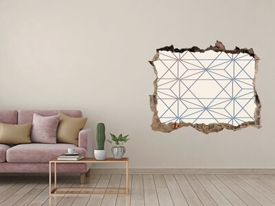 Fototapeta dziura na ścianę Geometryczne tło