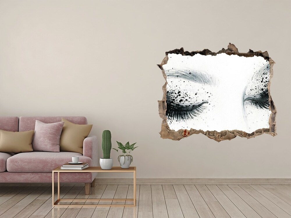 Fototapeta dziura na ścianę Makijaż