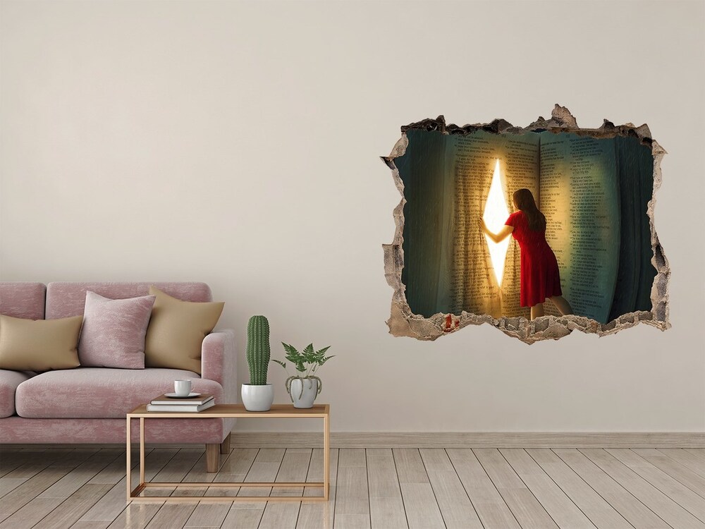 Fototapeta dziura na ścianę Świat książek