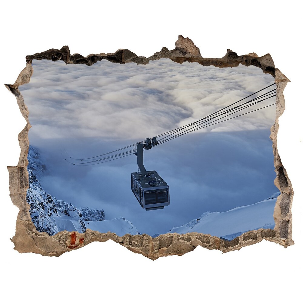 Dziura 3d w ścianie naklejka Kasprowy Wierch
