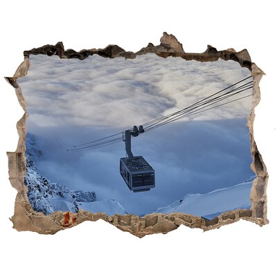 Dziura 3d w ścianie naklejka Kasprowy Wierch