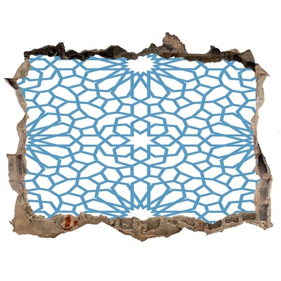 Naklejka 3D dziura na ścianę Orientalny wzór