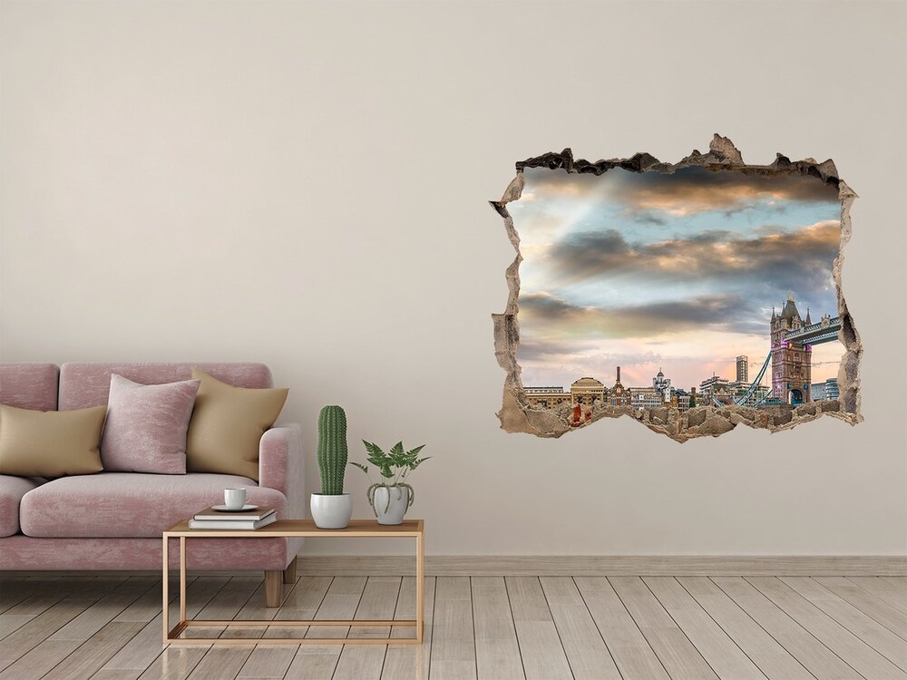 Fototapeta dziura na ścianę Tower Bridge Londyn