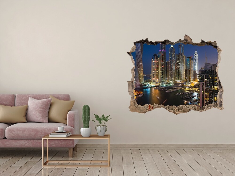 Fototapeta dziura na ścianę Marina w Dubaju