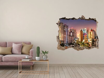 Fototapeta dziura na ścianę Bangkok nocą